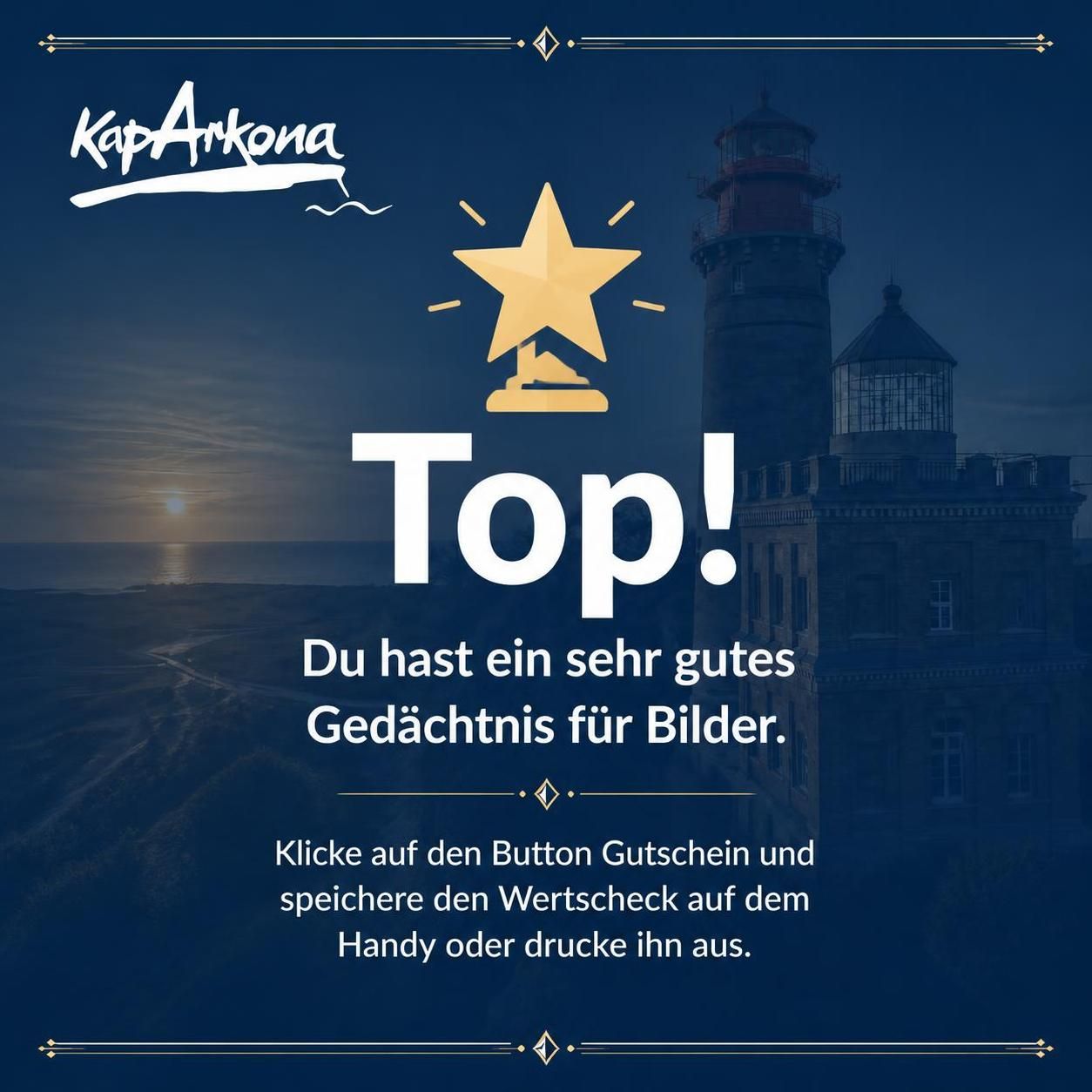 top Kartenspiel - Kap Arkona