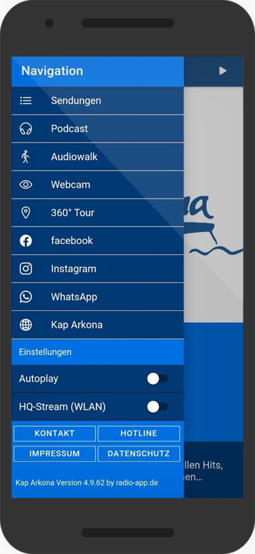 radioapp2 Radio Kap Arkona App - Kap Arkona